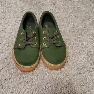 Dark green shoes